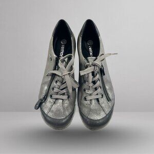Remonte R1402-44 Women’s Taupe/Pewter Comfort Sneakers US 7.5